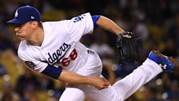 LOS ANGELES, CA - MAY 30: Ross Stripling #68 of the Los Angeles Dodgers pitches in the seventh inning of the game against the Philadelphia Phillies at Dodger Stadium on May 30, 2018 in Los Angeles, California. (Photo by Jayne Kamin-Oncea/Getty Images)