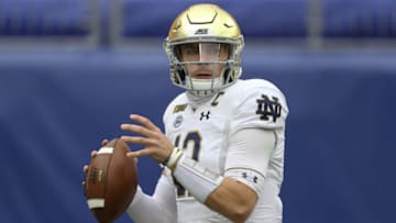 Ian Book, Notre Dame football Mandatory Credit: Charles LeClaire-USA TODAY Sports