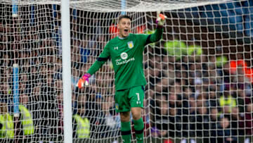 BIRMINGHAM, ENGLAND - DECEMBER 10: Pierluigi Gollini of Aston Villa during the Sky Bet Championship match between Aston Villa and Wigan Athletic at Villa Park on December 10, 2016 in Birmingham, England. (Photo by Neville Williams/Aston Villa FC via Getty Images)