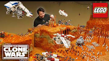 Building Geonosis in 9 minutes! LEGO Star Wars MOC Timelapse