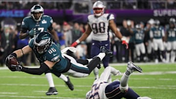 MINNEAPOLIS, MN - FEBRUARY 04: Zach Ertz
