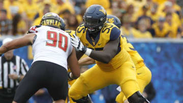 Yodny Cajuste of the West Virginia Mountaineers (Photo by Justin K. Aller/Getty Images)