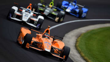 INDIANAPOLIS, IN - MAY 28: Fernando Alonso of Spain, driver of the #29 McLaren-Honda-Andretti Honda (Photo by Jared C. Tilton/Getty Images)