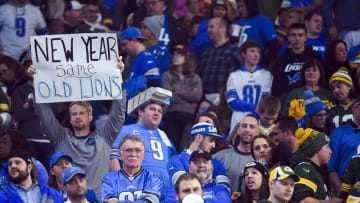 Jan 1, 2017; Detroit, MI, USA; Detroit Lions fans during the fourth quarter against the Green Bay Packers at Ford Field. Mandatory Credit: Tim Fuller-USA TODAY Sports