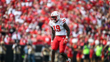 BOULDER, CO - SEPTEMBER 7: Safety Marquel Dismuke #19 of the Nebraska Cornhuskers lines up on defense against the Colorado Buffaloes in the third quarter of a game at Folsom Field on September 7, 2019 in Boulder, Colorado. (Photo by Dustin Bradford/Getty Images)