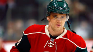 ST. PAUL, MN - MARCH 22: Marian Gaborik #10 of the Minnesota Wild skates in warmups befored a game with the Edmonton Oilers March 22, 2009 at the Xcel Energy Center in St. Paul, Minnesota. (Photo by Scott A. Schneider/Getty Images)
