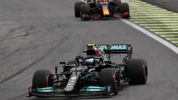 Valtteri Bottas, Max Verstappen, Formula 1 (Photo by NELSON ALMEIDA/AFP via Getty Images)