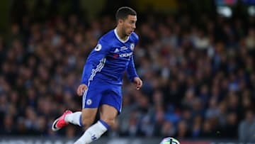 LONDON, ENGLAND - MAY 15: Eden Hazard of Chelsea during the Premier League match between Chelsea and Watford at Stamford Bridge on May 15, 2017 in London, England. (Photo by Catherine Ivill - AMA/Getty Images)