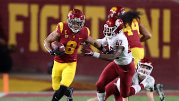 Amon-Ra St. Brown stands out as an ideal mid-round target for the Arizona Cardinals in the 2021 NFL Draft (Photo by Sean M. Haffey/Getty Images)