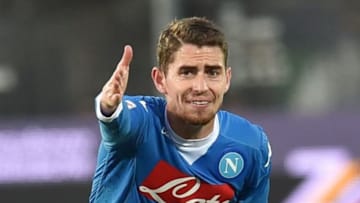FROSINONE, ITALY - JANUARY 10: Jorginho of SSC Napoli during the Serie A match between Frosinone Calcio and SSC Napoli at Stadio Matusa on January 10, 2016 in Frosinone, Italy. (Photo by Giuseppe Bellini/Getty Images)