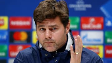 ENFIELD, ENGLAND - NOVEMBER 01: Manager Mauricio Pochettino speaks during a Tottenham Hotspur press conference ahead of their UEFA Champions League Group E match against Bayer 04 Leverkusen at the Tottenham Hotspur Training Centre on November 1, 2016 in Enfield, England. (Photo by Clive Rose/Getty Images)