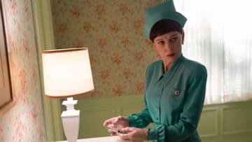 RATCHED (L to R) JUDY DAVIS as NURSE BETSY BUCKET in episode 101 of RATCHED Cr. SAEED ADYANI/NETFLIX © 2020