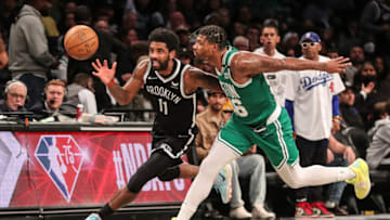 Brooklyn Nets, Kyrie Irving. Mandatory Credit: Wendell Cruz-USA TODAY Sports