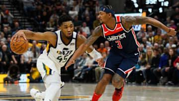 Bradley Beal, Washington Wizards. Donovan Mitchell, Utah Jazz. (Photo by Alex Goodlett/Getty Images)