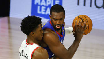 LAKE BUENA VISTA, FLORIDA - AUGUST 14: Noah Vonleh #32 of the Denver Nuggets (Photo by Mike Ehrmann/Getty Images)