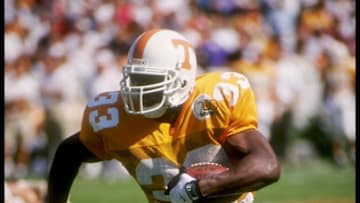 Oct 1994: James Stewart of the Tennessee Volunteers in action during a game against the Arkansas Razorbacks. The Tennessee Volunteers won the game 38-21. Mandatory Credit: Tom Ewart /Allsport