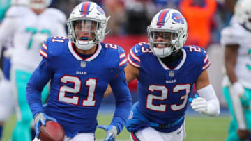 ORCHARD PARK, NY - DECEMBER 17: Jordan Poyer (Photo by Brett Carlsen/Getty Images)