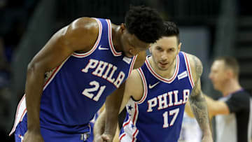 Joel Embiid & J.J. Redick Philadelphia 76ers (Photo by Streeter Lecka/Getty Images)