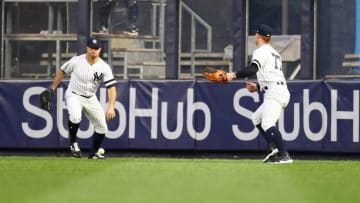 Brett Gardner, Clint Frazier, New York Yankees. (Photo by Mike Stobe/Getty Images)