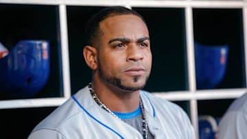 CINCINNATI, OH - MAY 08: Yoenis Cespedes #52 of the New York Mets is seen before the game against the Cincinnati Reds at Great American Ball Park on May 8, 2018 in Cincinnati, Ohio. (Photo by Michael Hickey/Getty Images)