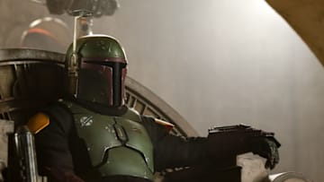 Boba Fett (Temuera Morrison) in Lucasfilm's THE BOOK OF BOBA FETT, exclusively on Disney+. © 2021 Lucasfilm Ltd. & ™. All Rights Reserved.