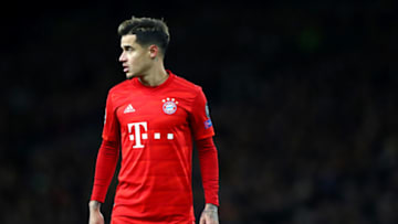 LONDON, ENGLAND - FEBRUARY 25: Philippe Coutinho of FC Bayern Munich during the UEFA Champions League round of 16 first leg match between Chelsea FC and FC Bayern Muenchen at Stamford Bridge on February 25, 2020 in London, United Kingdom. (Photo by Chloe Knott - Danehouse/Getty Images)