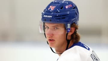Rangers prospect Vitali Kravtsov and other Rangers prospects practice at the Rangers training facility in Greenburgh Sept. 5, 2019.Rangers Prospects Practice