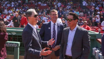 Apr 15, 2022; Boston, Massachusetts, USA; Boston Red Sox owner John Henry at Fenway Park before a game against the Minnesota Twins. Every player is wearing number 42 in honor of Jackie Robinson. Mandatory Credit: Paul Rutherford-USA TODAY Sports