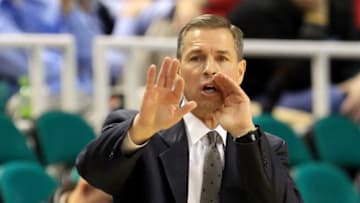 GREENSBORO, NC - MARCH 10: Head coach Jeff Bzdelik of the Wake Forest Demon Deacons communicates with the team while playing against the Boston College Eagles during the first round of the 2011 ACC men's basketball tournament at the Greensboro Coliseum on March 10, 2011 in Greensboro, North Carolina. (Photo by Streeter Lecka/Getty Images)