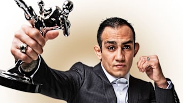 Tony Ferguson with his Fighters Only award (photo via Fighters Only)