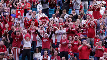 Indiana basketball fans react. (Photo by Ethan Miller/Getty Images)
