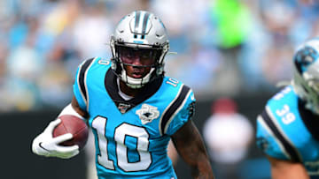 CHARLOTTE, NORTH CAROLINA - OCTOBER 06: Curtis Samuel #10 of the Carolina Panthers during the first half of their game against the Jacksonville Jaguars at Bank of America Stadium on October 06, 2019 in Charlotte, North Carolina. (Photo by Jacob Kupferman/Getty Images)