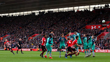 SOUTHAMPTON, ENGLAND - MARCH 09: James Ward-Prowse of Southampton scores his team's second goal during the Premier League match between Southampton FC and Tottenham Hotspur at St Mary's Stadium on March 09, 2019 in Southampton, United Kingdom. (Photo by Catherine Ivill/Getty Images)
