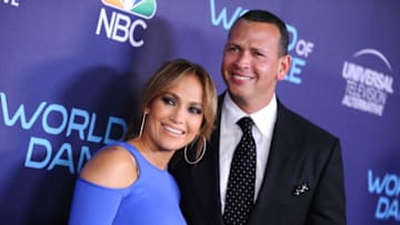 WEST HOLLYWOOD, CA - SEPTEMBER 19: Jennifer Lopez and Alex Rodriguez attend NBC's 'World of Dance' celebration at Delilah on September 19, 2017 in West Hollywood, California. (Photo by Jason LaVeris/FilmMagic)