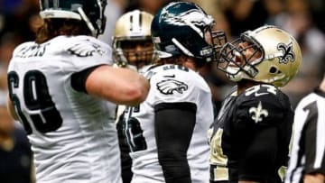 November 5, 2012; New Orleans, LA, USA; New Orleans Saints defensive end Cameron Jordan (94) against the Philadelphia Eagles during the second half of a game at the Mercedes-Benz Superdome. The Saints defeated the Easgles 28-13. Mandatory Credit: Derick E. Hingle-USA TODAY Sports
