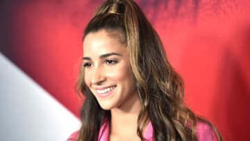 NEW YORK, NY - SEPTEMBER 10: Aly Raisman attends the New York premier of "A Simple Favor" at Museum of Modern Art on September 10, 2018 in New York City. (Photo by Steven Ferdman/Getty Images)