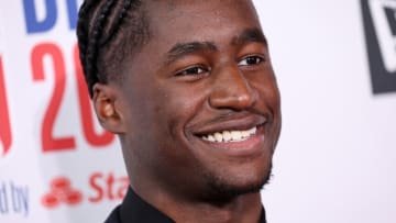NEW YORK, NEW YORK - JUNE 23: AJ Griffin poses for photos on the red carpet during the 2022 NBA Draft at Barclays Center on June 23, 2022 in New York City. NOTE TO USER: User expressly acknowledges and agrees that, by downloading and or using this photograph, User is consenting to the terms and conditions of the Getty Images License Agreement. (Photo by Arturo Holmes/Getty Images)