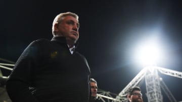 PRESTON, ENGLAND - NOVEMBER 01: Steve Bruce manager of Aston Villa looks on during the Sky Bet Championship match between Preston North End and Aston Villa at Deepdale on November 1, 2017 in Preston, England. (Photo by Nathan Stirk/Getty Images)