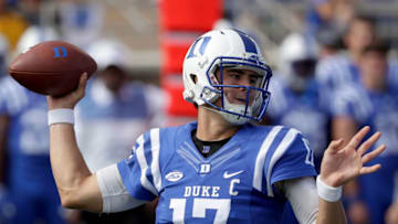 DURHAM, NC - OCTOBER 14: Daniel Jones