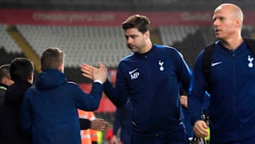 SWANSEA, WALES - JANUARY 02: Mauricio Pochettino, Manager of Tottenham Hotspur arrives for the Premier League match between Swansea City and Tottenham Hotspur at Liberty Stadium on January 2, 2018 in Swansea, Wales. (Photo by Michael Steele/Getty Images)