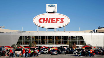 KANSAS CITY, MO - OCTOBER 28: A general view of the outside of Arrowhead stadium ahead of the game between the Denver Broncos and the Kansas City Chiefs 28, 2018 in Kansas City, Missouri. (Photo by Jamie Squire/Getty Images)