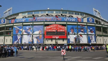 Apr 5, 2015; Chicago, IL, USA; A general view of the corner of Addison and Clark prior to the game between the Chicago Cubs and the St. Louis Cardinals at Wrigley Field. Mandatory Credit: Dennis Wierzbicki-USA TODAY Sports