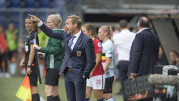 BREDA, NETHERLANDS - JULY 20: Head Coach Martin Sjoegren of Norway during the UEFA Womens Euro 2017 between Norway v Belgium at Rat Verlegh Stadion on July 20, 2017 in Breda, Netherlands. (Photo by Trond Tandberg/Getty Images)
