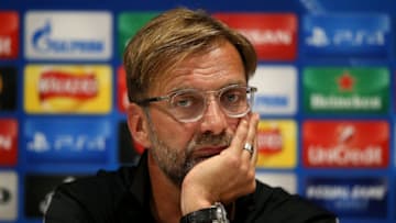 LIVERPOOL, ENGLAND - AUGUST 22: Manager Jurgen Klopp speaks to the media during the Liverpool FC Press Conference at Anfield on August 22, 2017 in Liverpool, England. (Photo by Jan Kruger/Getty Images)