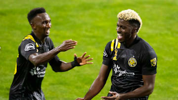 Columbus Crew, forward Gyasi Zardes (11). Mandatory Credit: Greg Bartram-USA TODAY Sports