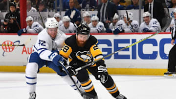PITTSBURGH, PA - FEBRUARY 17: Tyler Bozak