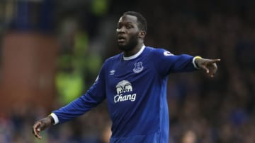 LIVERPOOL, ENGLAND - MARCH 18: Romelu Lukaku of Everton during the Premier League match between Everton and Hull City at Goodison Park on March 18, 2017 in Liverpool, England. (Photo by Mark Robinson/Getty Images)
