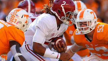 KNOXVILLE, TN - OCTOBER 15: Jalen Hurts
