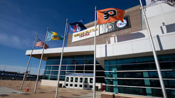 Wells Fargo Center (Mandatory Credit: Bill Streicher-USA TODAY Sports)