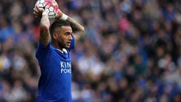 LEICESTER, ENGLAND - APRIL 24: Danny Simpson of Leicester City in action during the Barclays Premier League match between Leicester City and Swansea City at The King Power Stadium on April 24, 2016 in Leicester, United Kingdom. (Photo by Matthew Ashton - AMA/Getty Images)